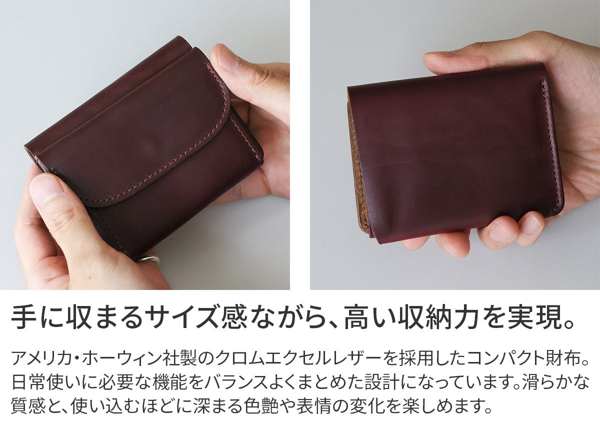 MR.OLIVE E.O.I ミスターオリーブ イーオーアイ HORWEEN CHROMEXCEL LEATHER ホーウィン クロムエクセルレザー MINI WALLET ME116H