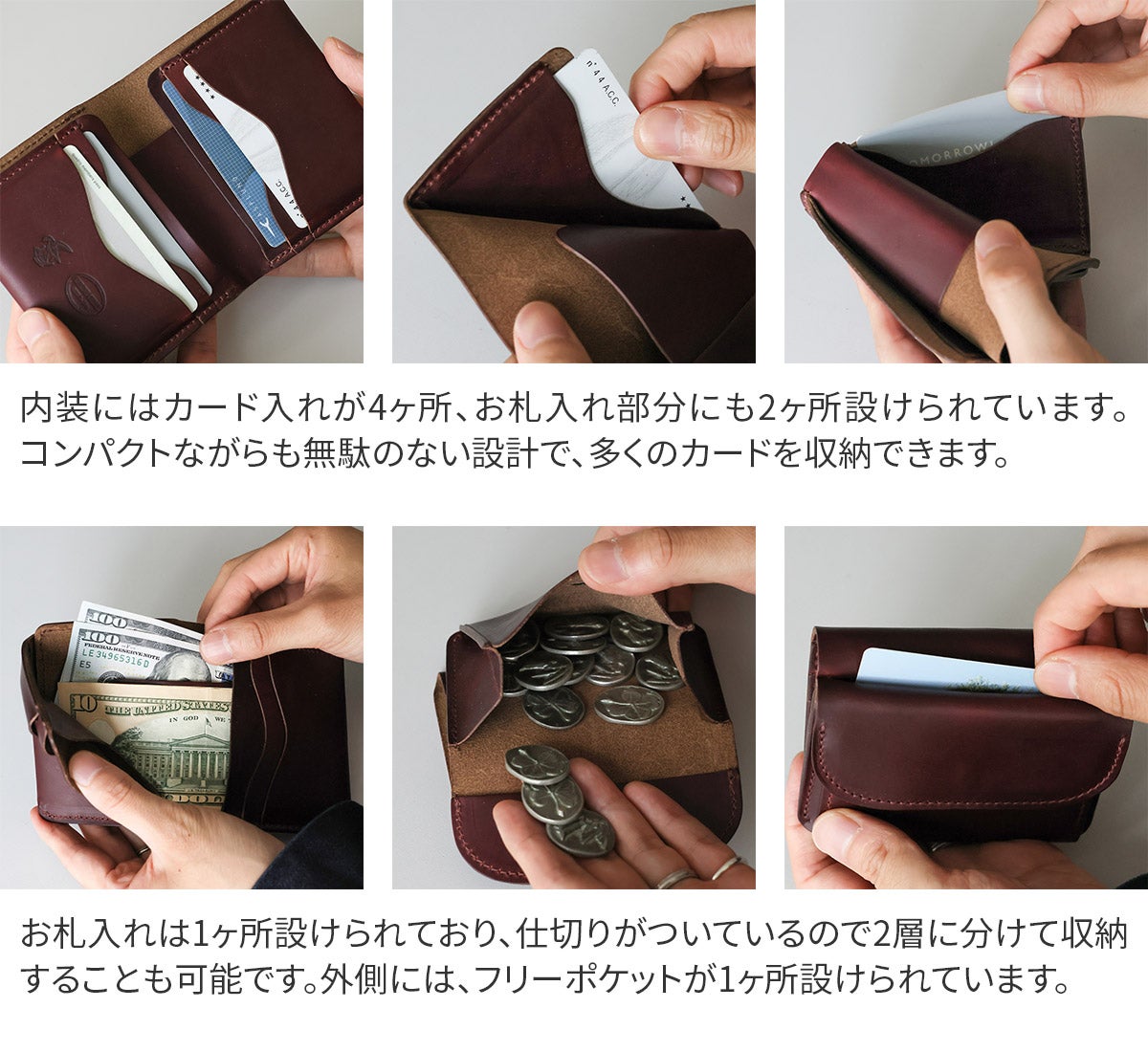 MR.OLIVE E.O.I ミスターオリーブ イーオーアイ HORWEEN CHROMEXCEL LEATHER ホーウィン クロムエクセルレザー MINI WALLET ME116H