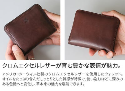 MR.OLIVE E.O.I ミスターオリーブ イーオーアイ HORWEEN CHROMEXCEL LEATHER ホーウィン クロムエクセルレザー COMPACT ZIP WALLET ME123H