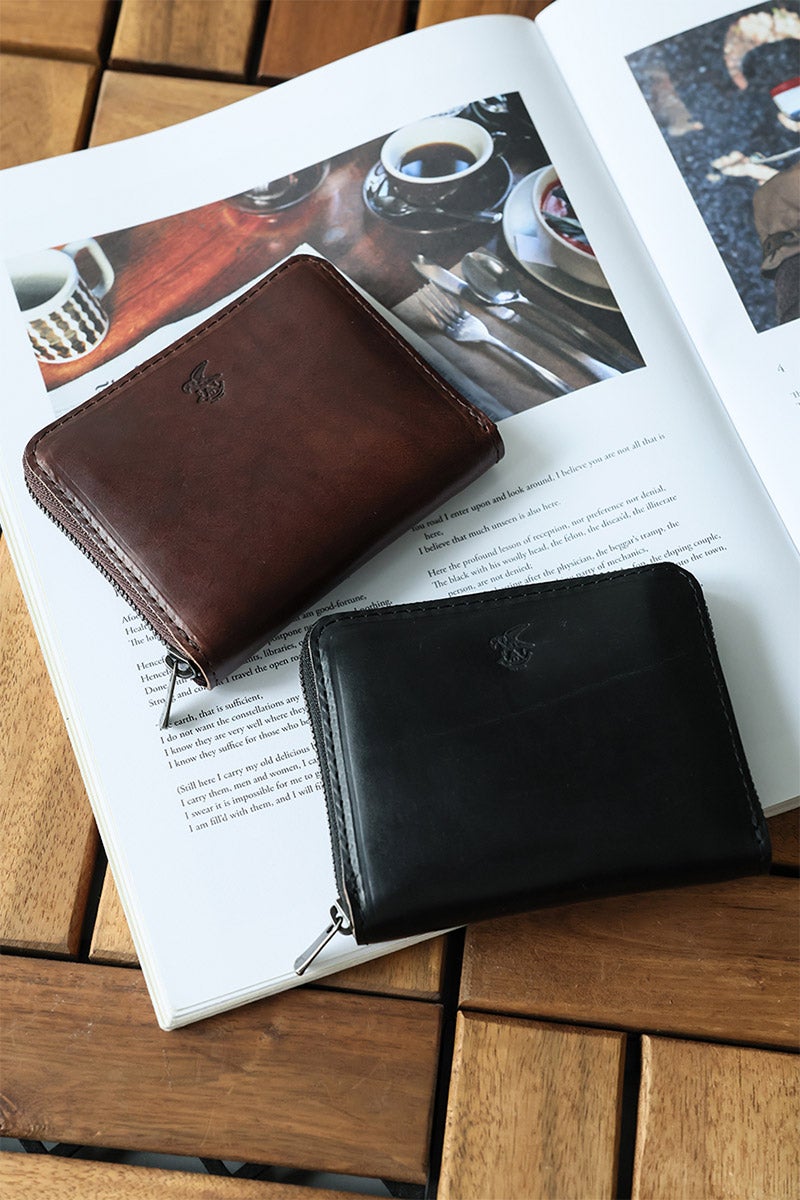 MR.OLIVE E.O.I ミスターオリーブ イーオーアイ HORWEEN CHROMEXCEL LEATHER ホーウィン クロムエクセルレザー COMPACT ZIP WALLET ME123H