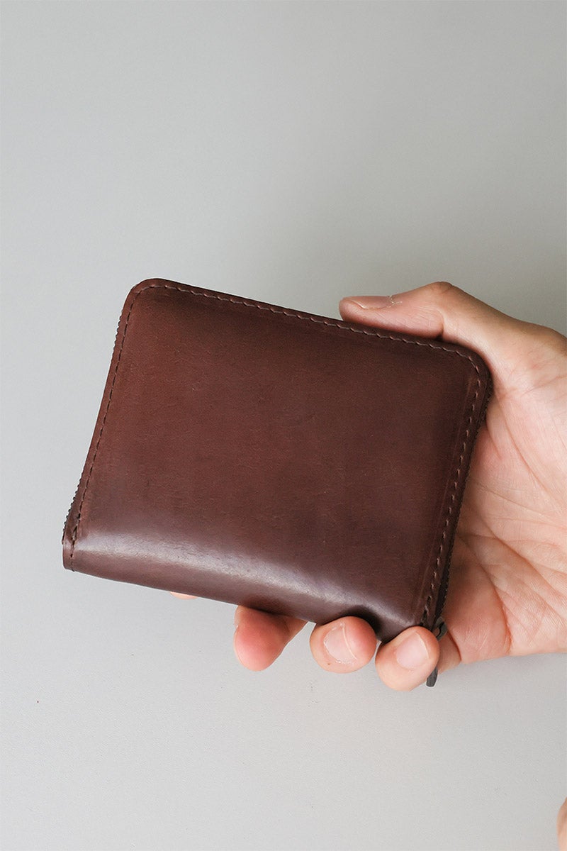 MR.OLIVE E.O.I ミスターオリーブ イーオーアイ HORWEEN CHROMEXCEL LEATHER ホーウィン クロムエクセルレザー COMPACT ZIP WALLET ME123H