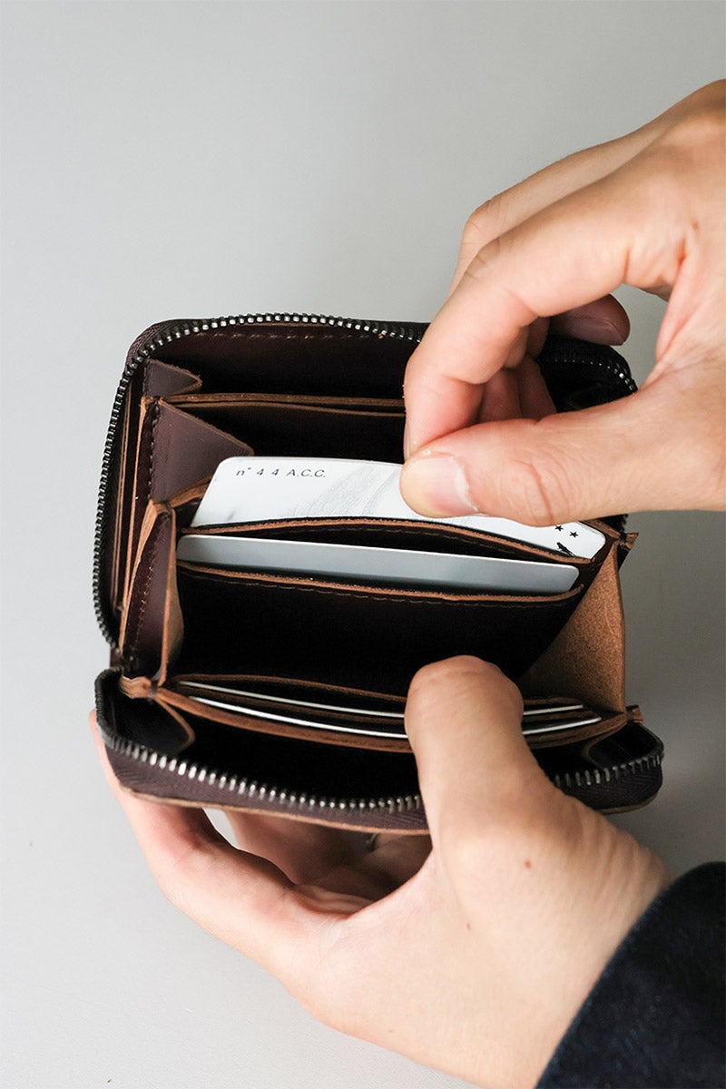 MR.OLIVE E.O.I ミスターオリーブ イーオーアイ HORWEEN CHROMEXCEL LEATHER ホーウィン クロムエクセルレザー COMPACT ZIP WALLET ME123H