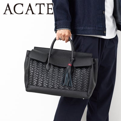 [メーカー取り寄せ商品] ACATE アカーテ OSTRO2-SS INTRECCIATO オストロ2 SSサイズ イントレチャート フラップボストンバッグ (SSサイズ) ACT-OSTRO2-SS-INT