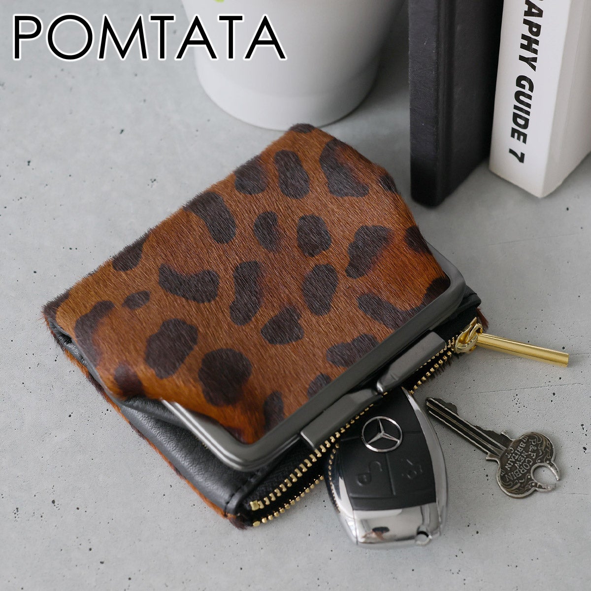 2026年 秋冬新作 ] POMTATA ポンタタ HAYL ZIP FRAME PURSE SHORT