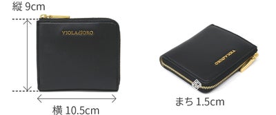 VIOLAd'ORO ヴィオラドーロ PORTA ポルタ 小銭入れ付き二つ折り財布（L字ファスナー式） V-5089