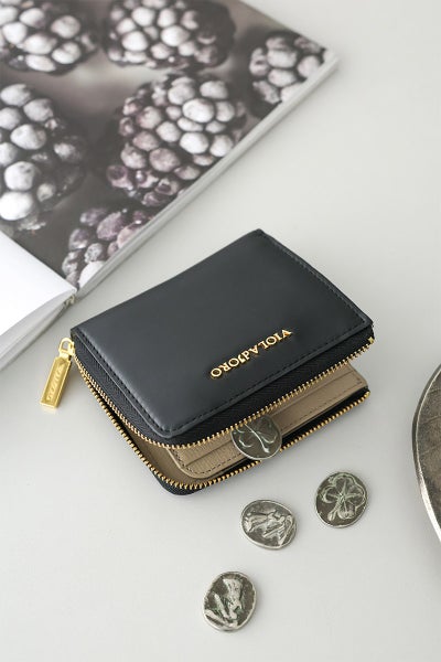 VIOLAd'ORO ヴィオラドーロ PORTA ポルタ 小銭入れ付き二つ折り財布（L字ファスナー式） V-5089
