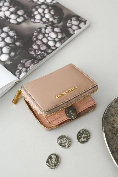 VIOLAd'ORO ヴィオラドーロ PORTA ポルタ 小銭入れ付き二つ折り財布（L字ファスナー式） V-5089