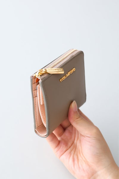 VIOLAd'ORO ヴィオラドーロ PORTA ポルタ 小銭入れ付き二つ折り財布（L字ファスナー式） V-5089