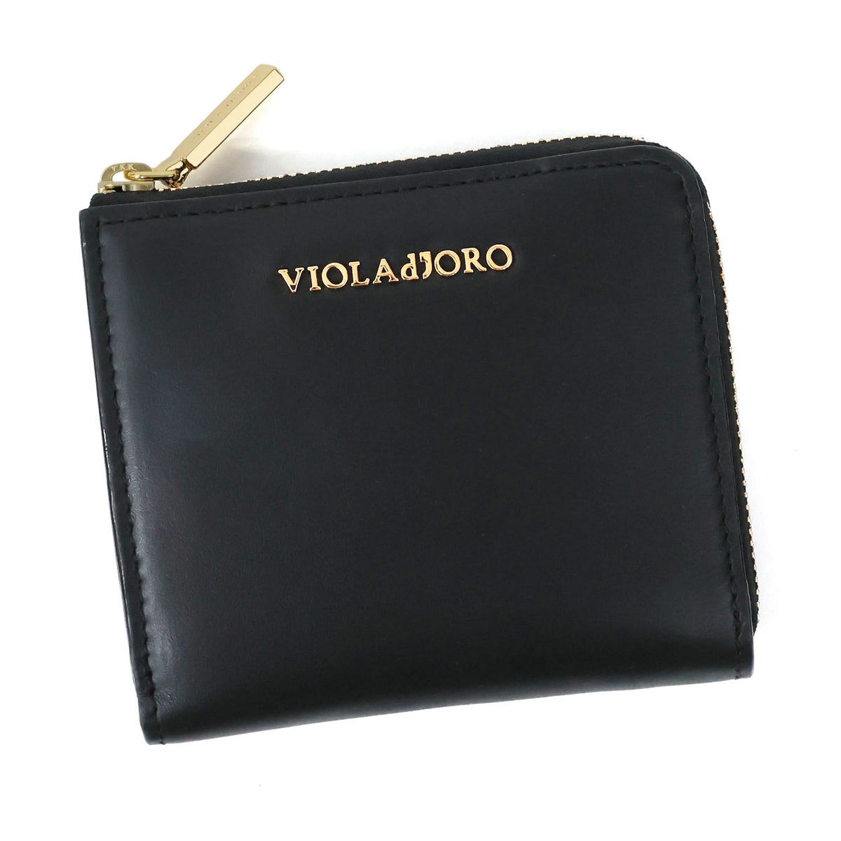 VIOLAd'ORO ヴィオラドーロ PORTA ポルタ 小銭入れ付き二つ折り財布（L字ファスナー式） V-5089