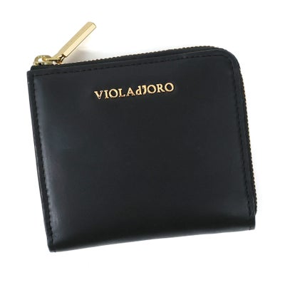 VIOLAd'ORO ヴィオラドーロ PORTA ポルタ 小銭入れ付き二つ折り財布（L字ファスナー式） V-5089