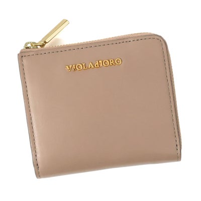 VIOLAd'ORO ヴィオラドーロ PORTA ポルタ 小銭入れ付き二つ折り財布（L字ファスナー式） V-5089