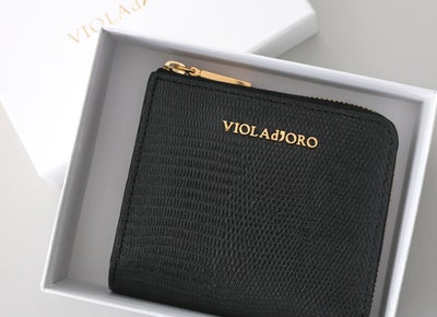 VIOLAd'ORO ヴィオラドーロ PORTA ポルタ 小銭入れ付き二つ折り財布（L字ファスナー式） V-5090