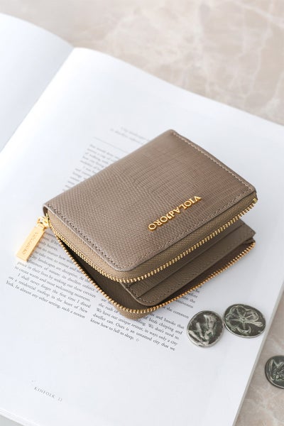 VIOLAd'ORO ヴィオラドーロ PORTA ポルタ 小銭入れ付き二つ折り財布（L字ファスナー式） V-5090