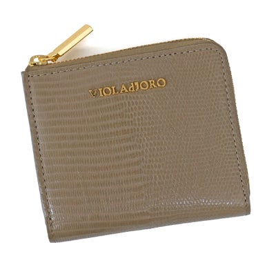 VIOLAd'ORO ヴィオラドーロ PORTA ポルタ 小銭入れ付き二つ折り財布（L字ファスナー式） V-5090