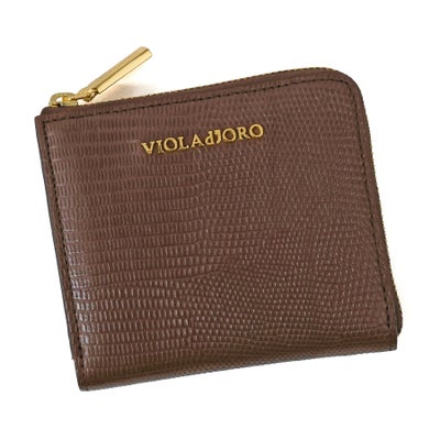 VIOLAd'ORO ヴィオラドーロ PORTA ポルタ 小銭入れ付き二つ折り財布（L字ファスナー式） V-5090