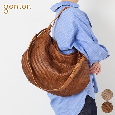 genten ゲンテン Pelle tessile saia ペッレテッシルサイア 2WAYショルダーバッグ 45070