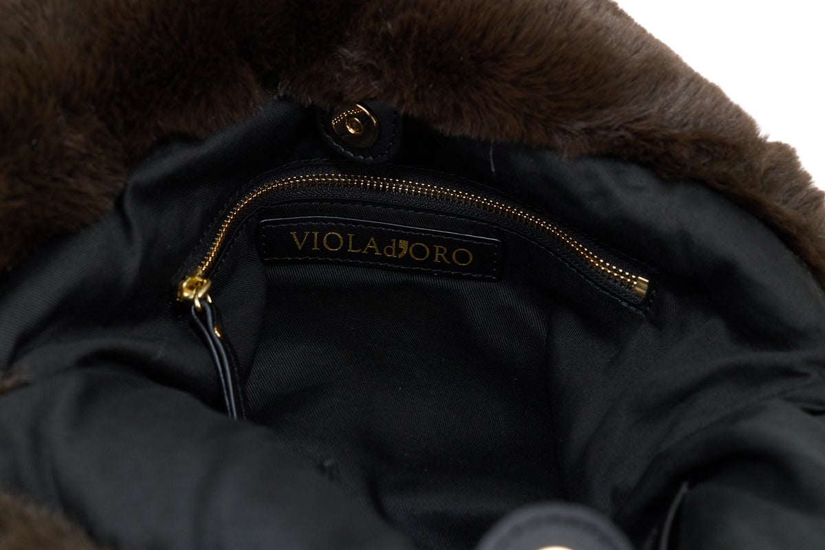 VIOLAd'ORO ヴィオラドーロ ELMO エルモ トートバッグ エコファー レッキス V-9063
