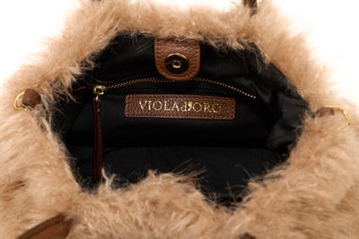 VIOLAd'ORO ヴィオラドーロ ELMO エルモ 2WAYトートバッグ エコカシミア V-9075