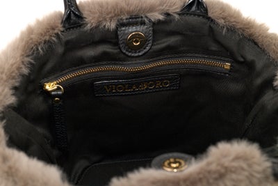 VIOLAd'ORO ヴィオラドーロ ELMO エルモ トートバッグ エコファー レッキス V-9096